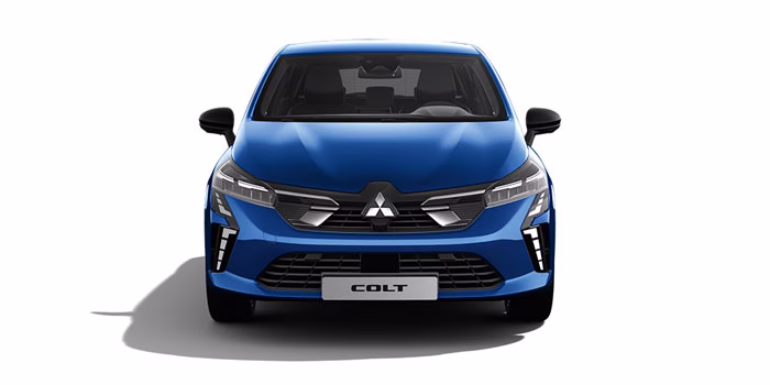 Mitsubishi Colt royal blau Frontansicht