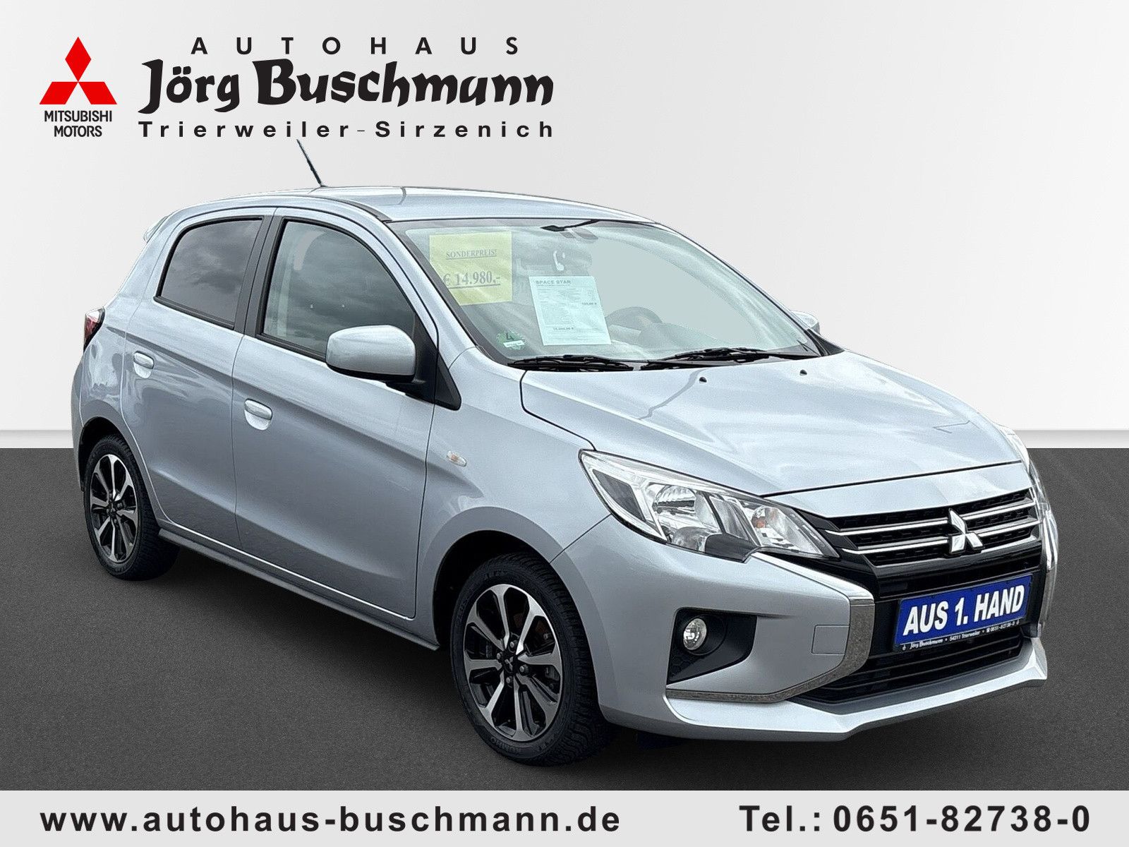 Fahrzeugabbildung Mitsubishi Space Star 1,2 Select+ CVT,SHZ,RFK,DAB